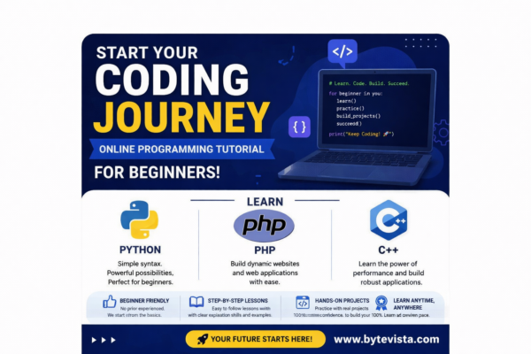Coding Tutorial for beginners learn programming poster